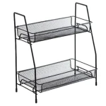Suport organizator din metal cu 2 etajere AMIGOLD