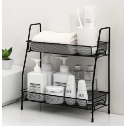 Suport organizator din metal cu 2 etajere AMIGOLD