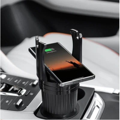 Suport pentru pahare auto cu încărcător wireless