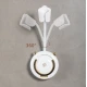 Suport pentru uscator de par cu unghi reglabil cu rotatie de 360 de grade Alb