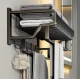 Suport prosoape baie aluminiu spatial lungime 45 cm Negru