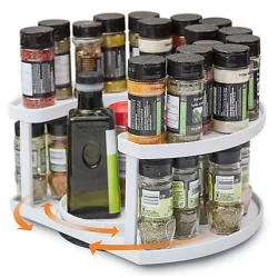 Suport rotativ cu 2 nivele pentru recipiente Spice Spinner