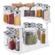 Suport rotativ cu 2 nivele pentru recipiente Spice Spinner