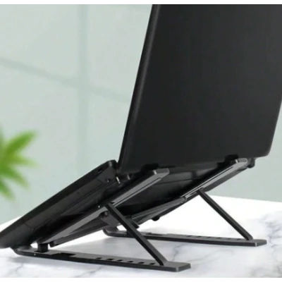 Suport tableta sau laptop plastic ABS reglaj 6 niveluri negru