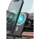 Suport telefon auto Andowl Q PD21 negru cu incarcare wireless reglabil