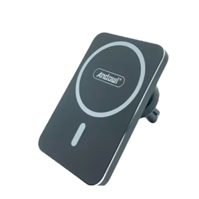 Suport telefon auto Andowl Q PD21 negru cu incarcare wireless reglabil