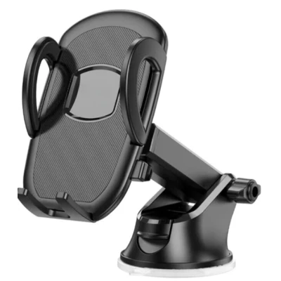 Suport telefon auto cu ventuza pentru bord negru