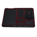Suport telefon auto tip covoras antiderapant pad masina afisare numar telefon fixare pe bord
