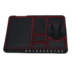 Suport telefon auto tip covoras antiderapant pad masina afisare numar telefon fixare pe bord