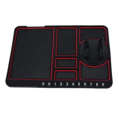 Suport telefon auto tip covoras antiderapant pad masina afisare numar telefon fixare pe bord