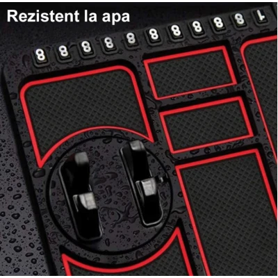 Suport telefon auto tip covoras antiderapant pad masina afisare numar telefon fixare pe bord