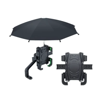 Suport telefon cu umbrela pentru ghidon bicicleta