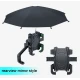 Suport telefon cu umbrela pentru ghidon bicicleta