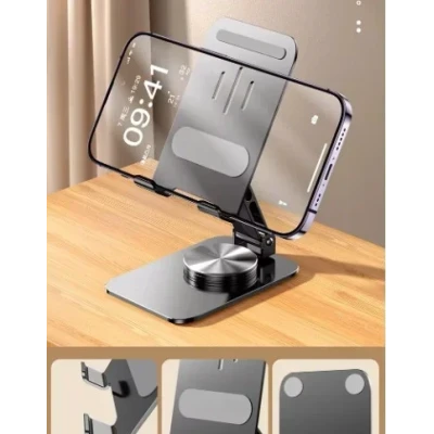 Suport telefon de birou pliabil din aluminiu cu rotire la 360 grade Andowl Q ZJ391