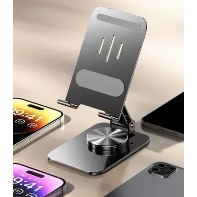 Suport telefon de birou pliabil din aluminiu cu rotire la 360 grade Andowl Q ZJ391