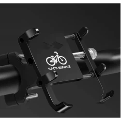 Suport telefon metalic A-6 pentru motocicleta bicicleta sau trotineta