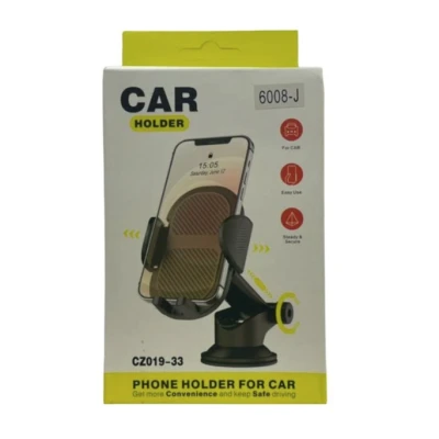 Suport Universal Auto CZ019-33 cu Ventuza pe Bord sau Parbriz