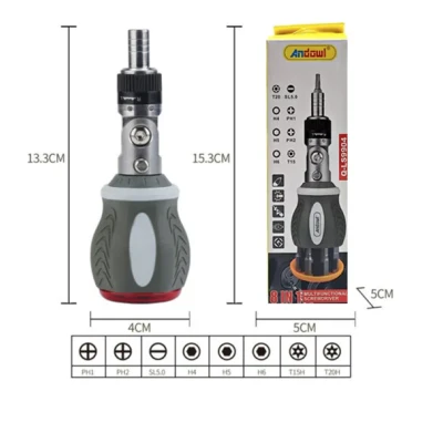 Surubelnita Magnetica LS9904 cu 8 Capete Interschimbabile Mecanism Tip Cliche