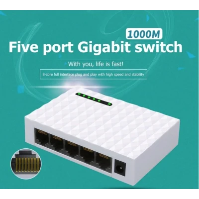 Switch de retea gigabit cu 5 porturi