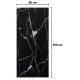 UB FOLIE TIP TAPET autoadeziv rola model marmura NEAGRA 300x60 cm