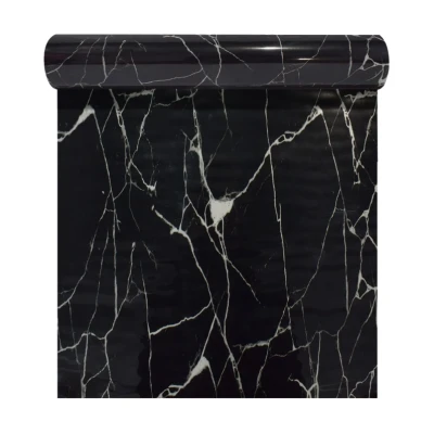 UB FOLIE TIP TAPET autoadeziv rola model marmura NEAGRA 300x60 cm