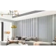 Tapet model riflaj lemn 3D GRI cu dungi 40 x 300cm
