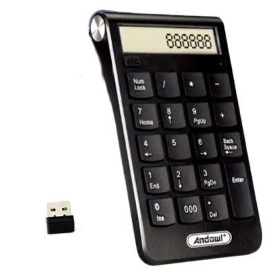 Tastatura Numerica Extensie cu Receptor Wireless USB 3.0 Andowl QJP30