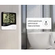 Termometru si higrometru digital Ceas 3 taste Suport Stand Alb