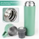 Termos 500 ml + 2 cesti otel inoxidabil verde