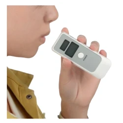 Tester de Alcoolemie digital functie de ceas cronometru Alb