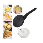 Tigaia electrica pentru clatite 20 cm NEAGRA