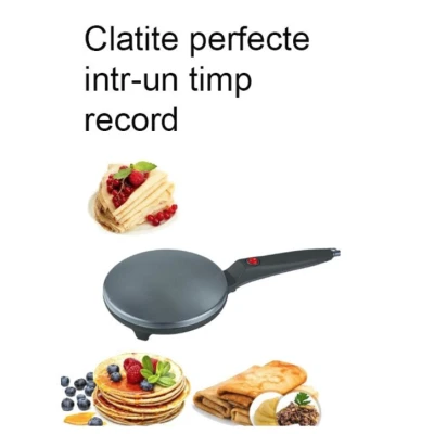 Tigaia electrica pentru clatite 20 cm NEAGRA