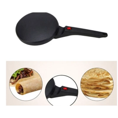 Tigaia electrica pentru clatite 20 cm NEAGRA