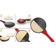 Tigaia electrica pentru clatite 20 cm ROSIE