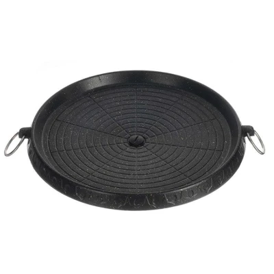 Tigaie rotunda pentru gratar AO 78288 dimensiune 32cm strat antiaderent
