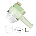 UB Tocator 4 in 1 Electric pentru Alimente Ideal pentru Taiere Carne Legume Fructe Portabil Verde