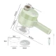 UB Tocator 4 in 1 Electric pentru Alimente Ideal pentru Taiere Carne Legume Fructe Portabil Verde