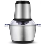 Tocator Electric Multifunctional Q JR842 650W cu 2 Viteze din Inox pentru Carne Fructe si Legume Capacitate 3L