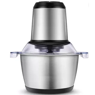 Tocator Electric Multifunctional Q JR842 650W cu 2 Viteze din Inox pentru Carne Fructe si Legume Capacitate 3L
