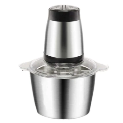 Tocator Electric Multifunctional Q JR842 650W cu 2 Viteze din Inox pentru Carne Fructe si Legume Capacitate 3L