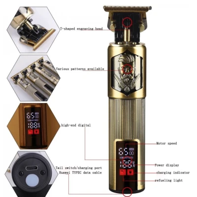 Trimmer de tuns si conturare Q TF9 vintage retro cu display