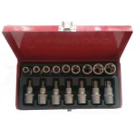 Trusa 16 piese 1/2 chei tubulare torx si capete biti torx 