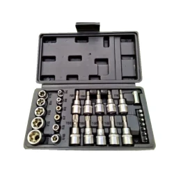 Trusa 29 piese Chei Tubulare Torx si Capete Biti Torx