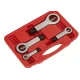 Trusa 4 piese extractoare piulite 9mm 27mm rotunde