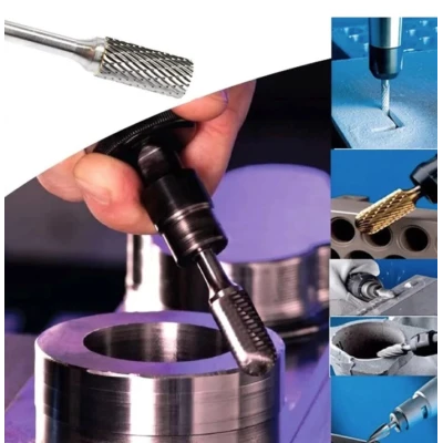 Trusa 8 Freze de CARBURA 6mm MARI pentru Metal