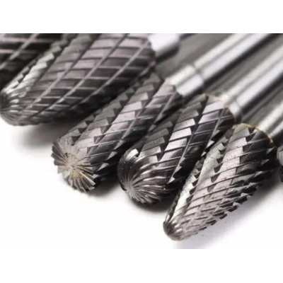 Trusa 8 Freze de CARBURA 6mm MARI pentru Metal