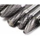 Trusa 8 Freze de CARBURA 6mm MARI pentru Metal