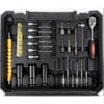 Trusa autofiletanta de impact 2 acumulatori 36V 8Ah 38 accesorii GALBENA