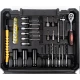 Trusa autofiletanta de impact 2 acumulatori 36V 8Ah 38 accesorii GALBENA