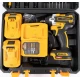 Trusa autofiletanta de impact 2 acumulatori 36V 8Ah 38 accesorii GALBENA